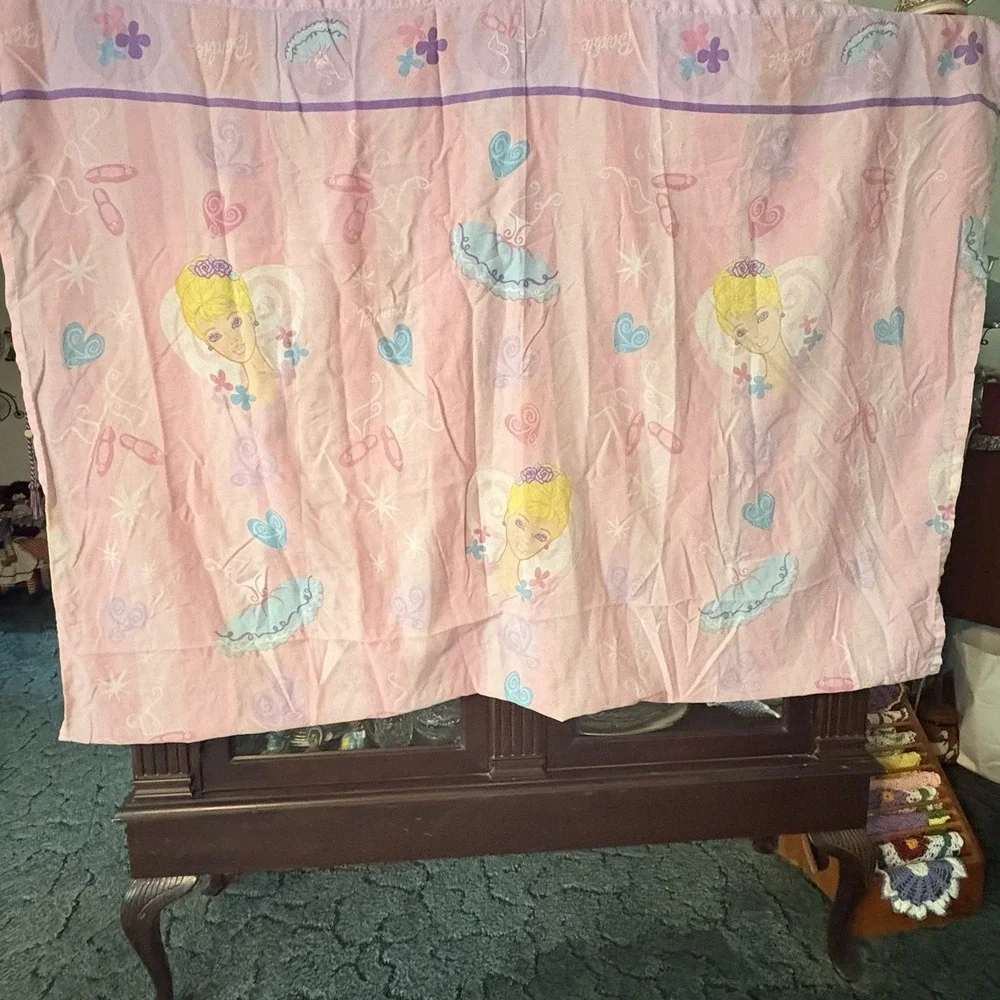 Mattel Barbie Ballerina Ballet Theme Twin Sheet Set Dan River 2001 Y2K